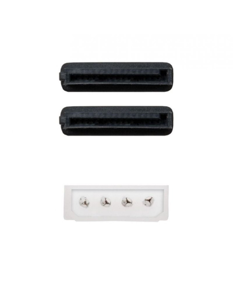 Cable Duplicador de Alimentación Nanocable 10.19.0101-OEM/ Molex Macho - 2x SATA Hembra/ 20cm