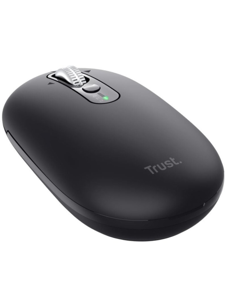 Ratón Inalámbrico Trust Seron 26018/ Batería recargable/ Hasta 3200 DPI/ Negro