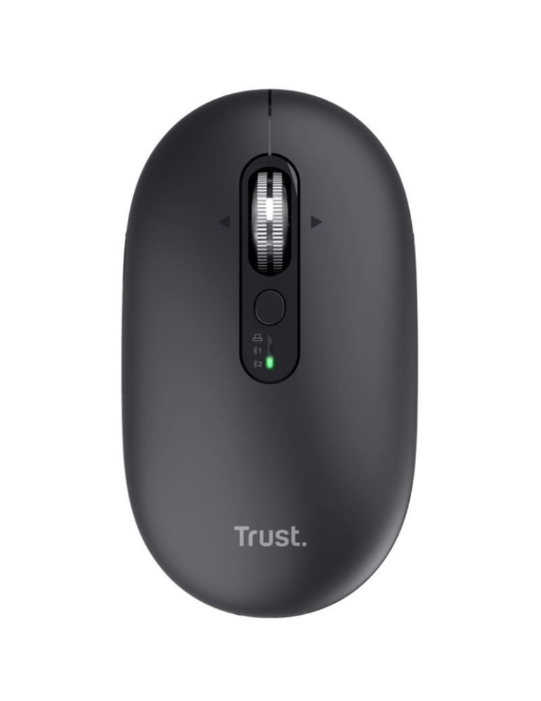 Ratón Inalámbrico Trust Seron 26018/ Batería recargable/ Hasta 3200 DPI/ Negro