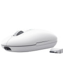 Ratón Inalámbrico Trust Seron 26019/ Batería recargable/ Hasta 3200 DPI/ Blanco