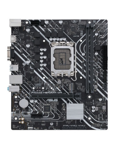 Placa Base Asus Prime H610M-K D4/ Socket 1700/ DDR4/ PCIe 4.0/ Micro ATX 2