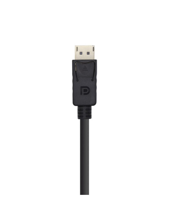 Cable DisplayPort 1.2 4K Aisens A124-0388/ DisplayPort Macho - DisplayPort Macho/ Hasta 5W/ 2300Mbps/ 10m/ Negro
