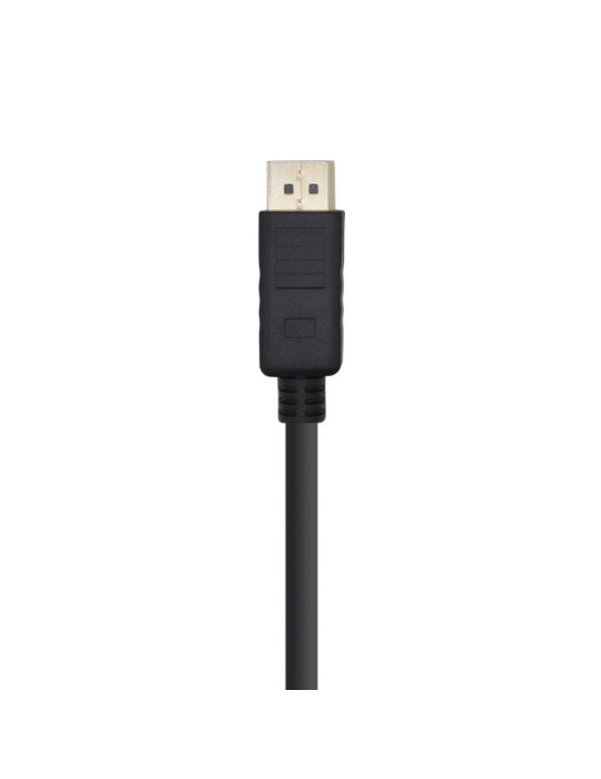 Cable DisplayPort 1.2 4K Aisens A124-0388/ DisplayPort Macho - DisplayPort Macho/ Hasta 5W/ 2300Mbps/ 10m/ Negro