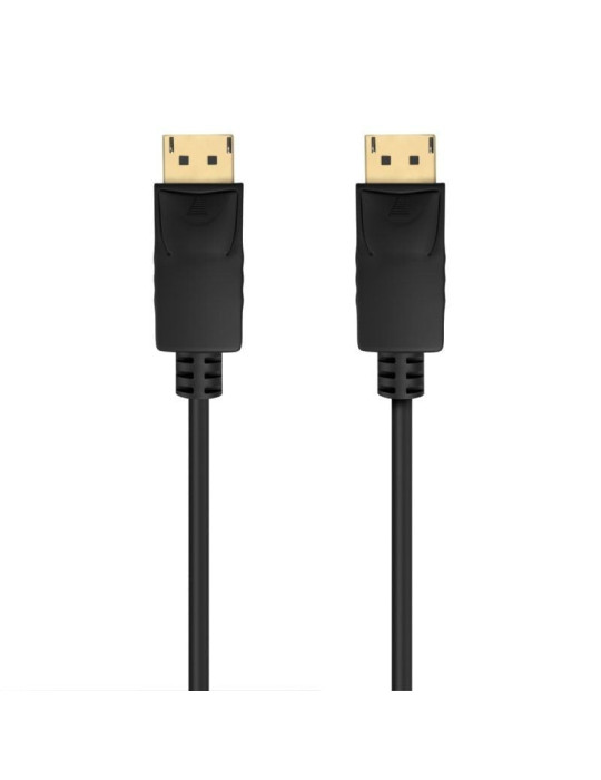 Cable DisplayPort 1.2 CCS 4K Aisens A124-0740/ DisplayPort Macho - DisplayPort Macho/ Hasta 5W/ 2300Mbps/ 2m/ Negro