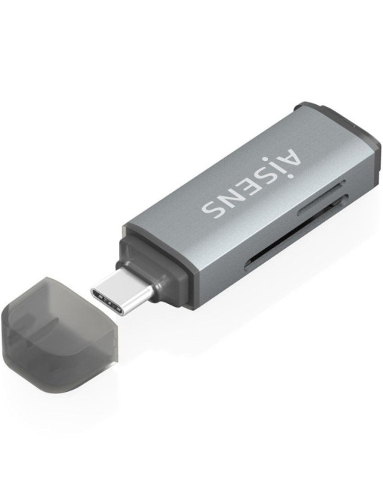 Lector de Tarjetas Externo Aisens ASCR-2C10-GR/ USB 3.1