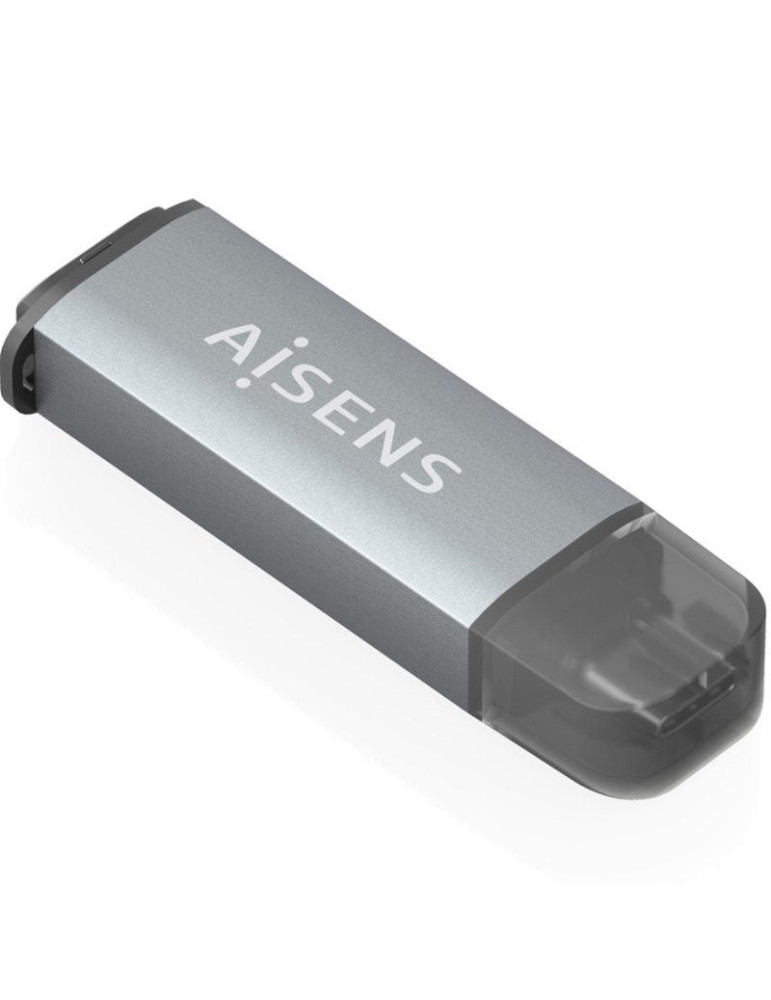 Lector de Tarjetas Externo Aisens ASCR-2C10-GR/ USB 3.1
