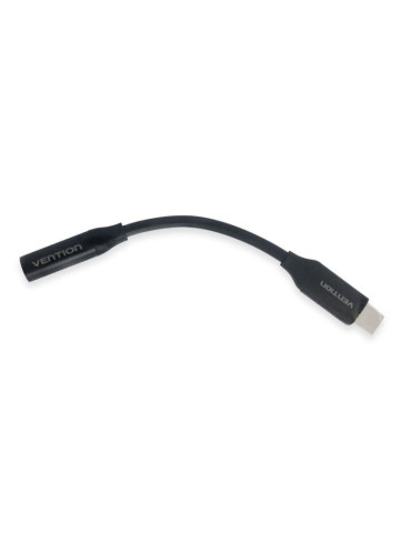 Conversor Vention BIHBA/ Jack 3.5 Hembra - USB Tipo-C Macho/ 10cm/ Negro 2