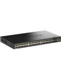 Switch Gestionable D-Link DGS-1530-52P/E 48 Puertos/ RJ-45 10/100/1000/ SFP/ PoE
