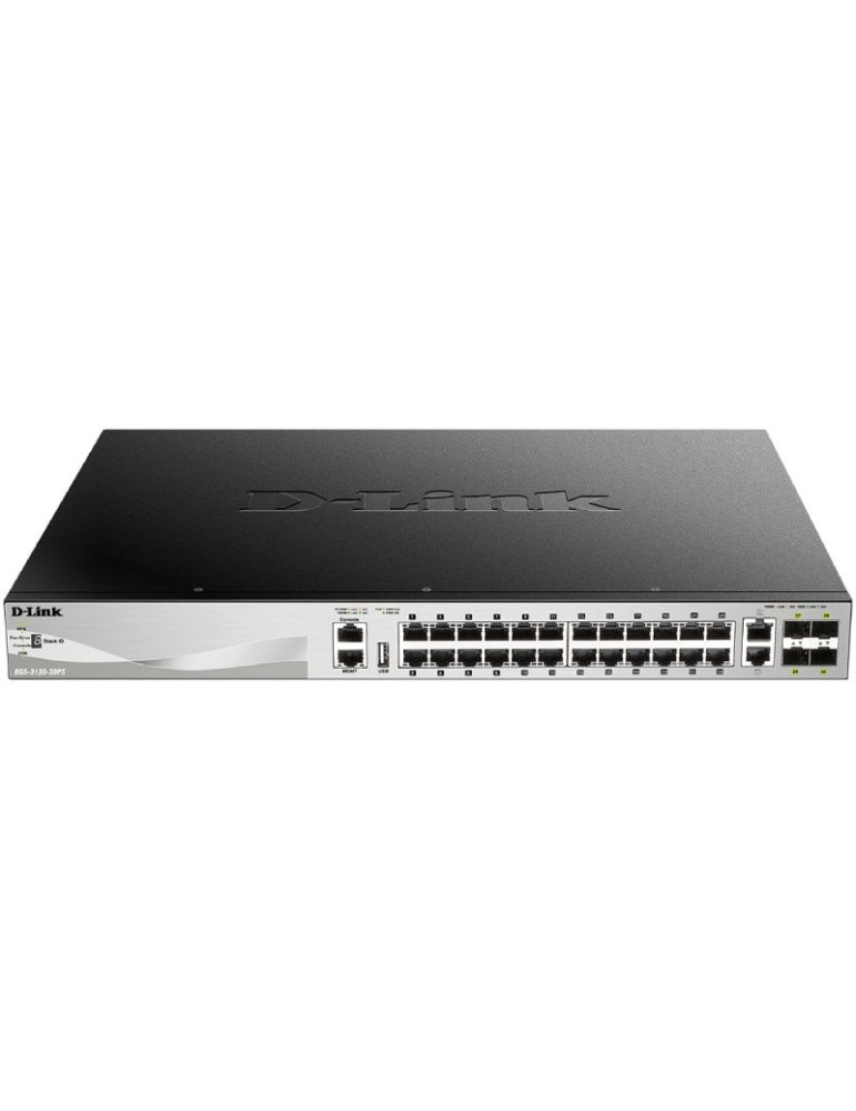 Switch Gestionable D-Link DGS-3130-30PS/E 26 Puertos/ RJ-45 10/100/1000/ SFP