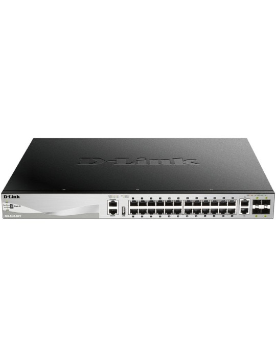 Switch Gestionable D-Link DGS-3130-30PS/E 26 Puertos/ RJ-45 10/100/1000/ SFP