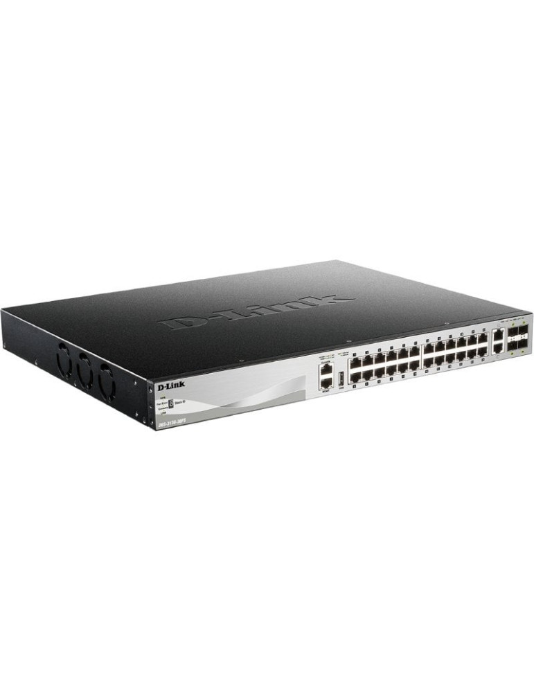 Switch Gestionable D-Link DGS-3130-30PS/E 26 Puertos/ RJ-45 10/100/1000/ SFP