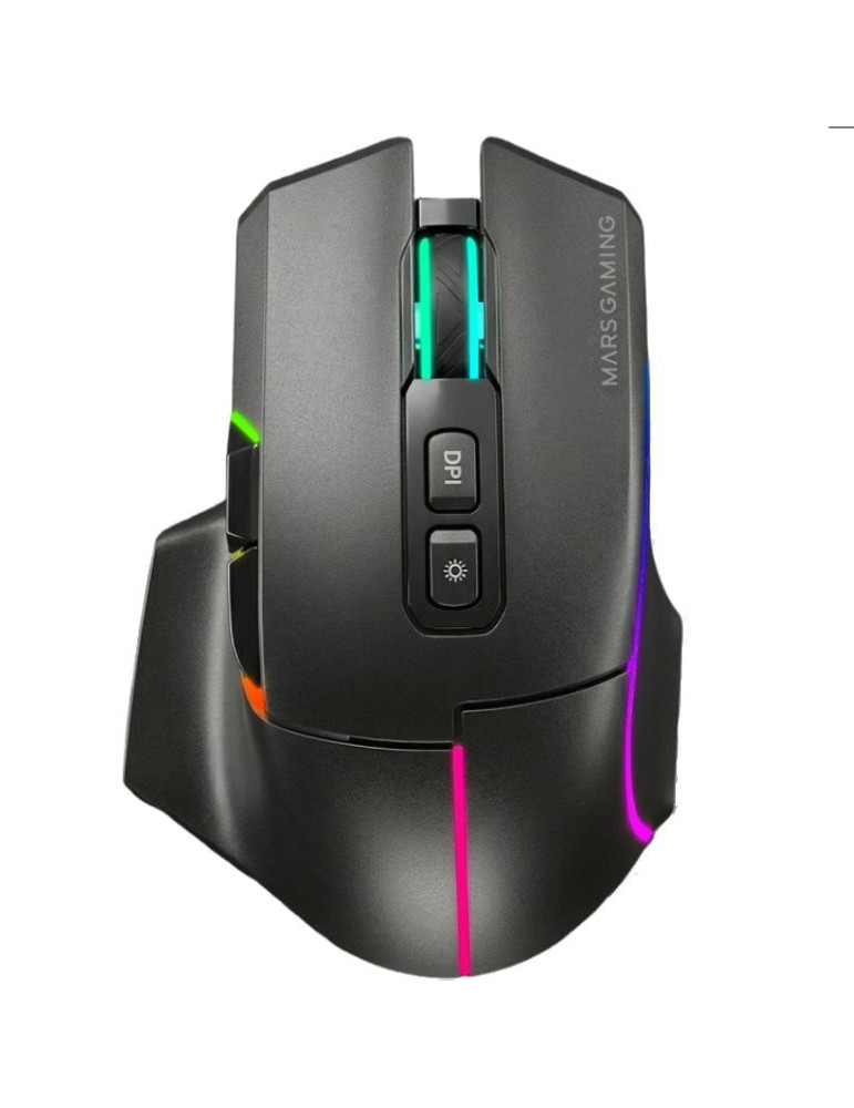 Ratón Inalámbrico Mars Gaming MMW-VECTOR/ Batería Recargable/ Hasta 12000 DPI