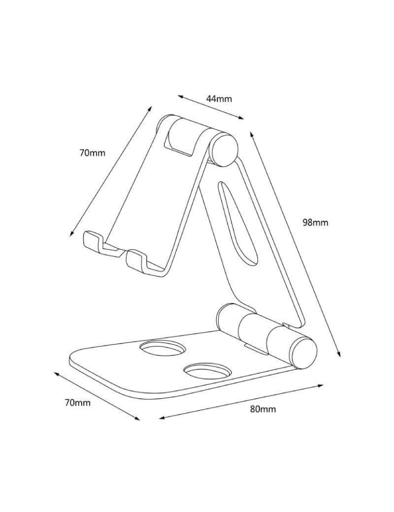 Soporte para Smartphone/Tablet Aisens MS2PM-086/ Plata