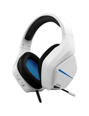 Auriculares Gaming con Micrófono Krom Kopa Move/ Jack 3.5/ Blancos 2