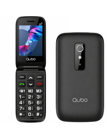 Teléfono Móvil Qubo P-220BKC 4G para Personas Mayores/ Negro 2