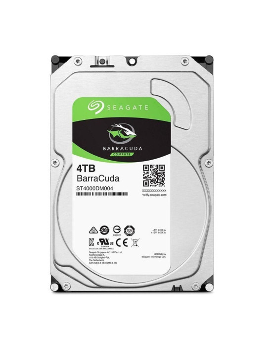 Disco Duro Seagate BarraCuda 4TB/ 3.5"/ SATA III/ 256MB