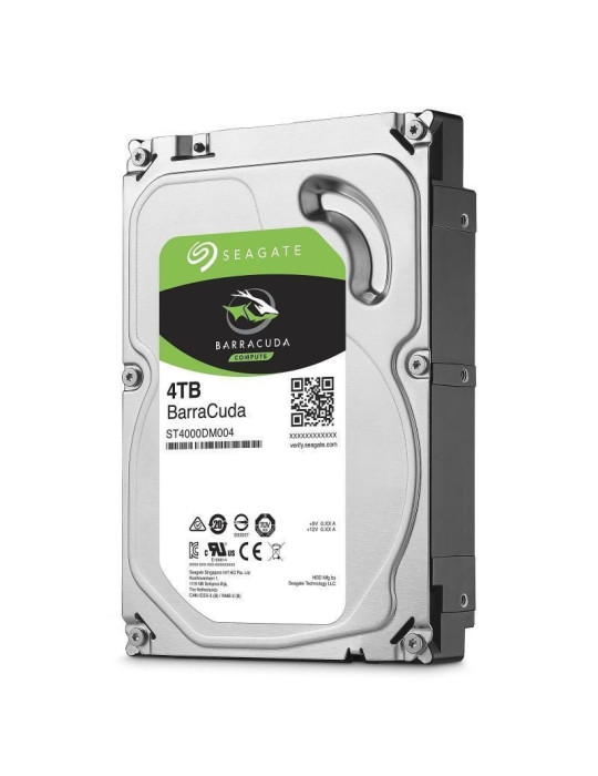Disco Duro Seagate BarraCuda 4TB/ 3.5"/ SATA III/ 256MB
