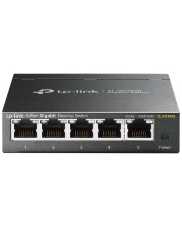 Switch TP-Link TL-SG105S 5 Puertos/ RJ-45 10/100/1000 2