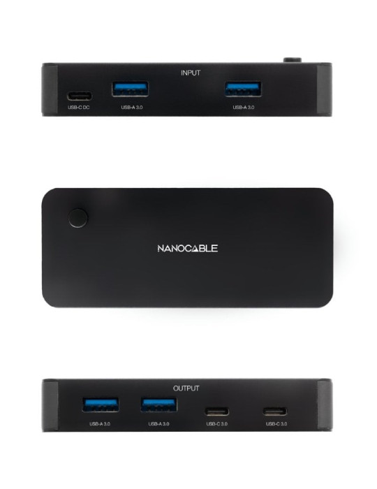 Switch Conmutador USB Nanocable 10.12.0011/ 2x USB/ 2x USB Tipo-C