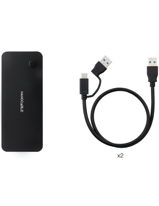 Switch Conmutador USB Nanocable 10.12.0011/ 2x USB/ 2x USB Tipo-C