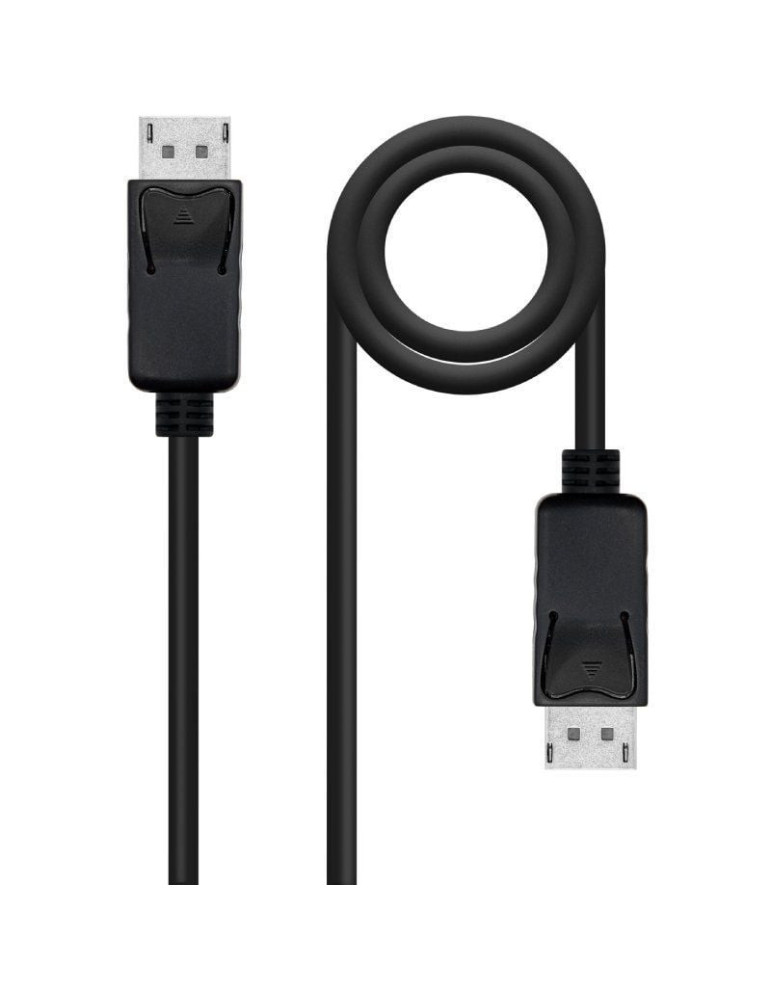 Cable DisplayPort 1.4 8K Nanocable 10.15.2801-L150/ DisplayPort Macho - DisplayPort Macho/ 1.5m/ Certificado/ Negro