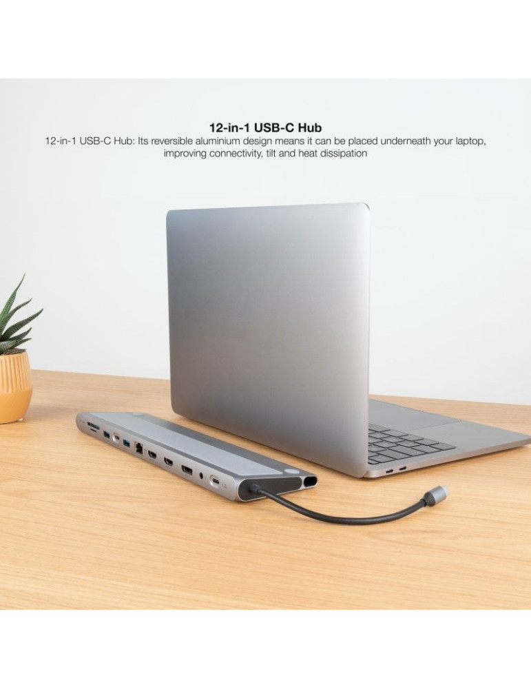 Docking Tipo-C Nanocable 10.16.1012/ 3xUSB/ 1xUSB Tipo-C/ 2xHDMI 4K/ 1xDisplayPort/ 1xRJ45/ 1xLector tarjetas/ 1xJack 3.5/ 1xUSB