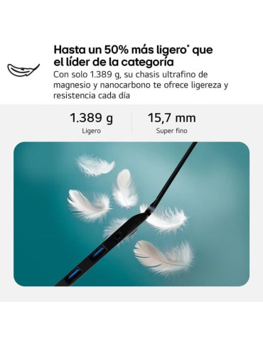 Portátil LG Gram 17Z90TL-G.AU88BN Intel Core Ultra 7-258V/ 32GB/ 1TB SSD/ 17"/ Win11 2