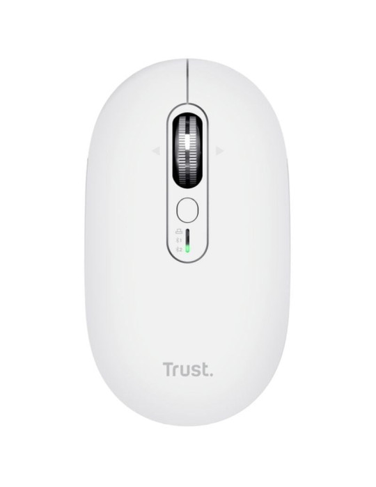 Ratón Inalámbrico Trust Seron 26019/ Batería recargable/ Hasta 3200 DPI/ Blanco