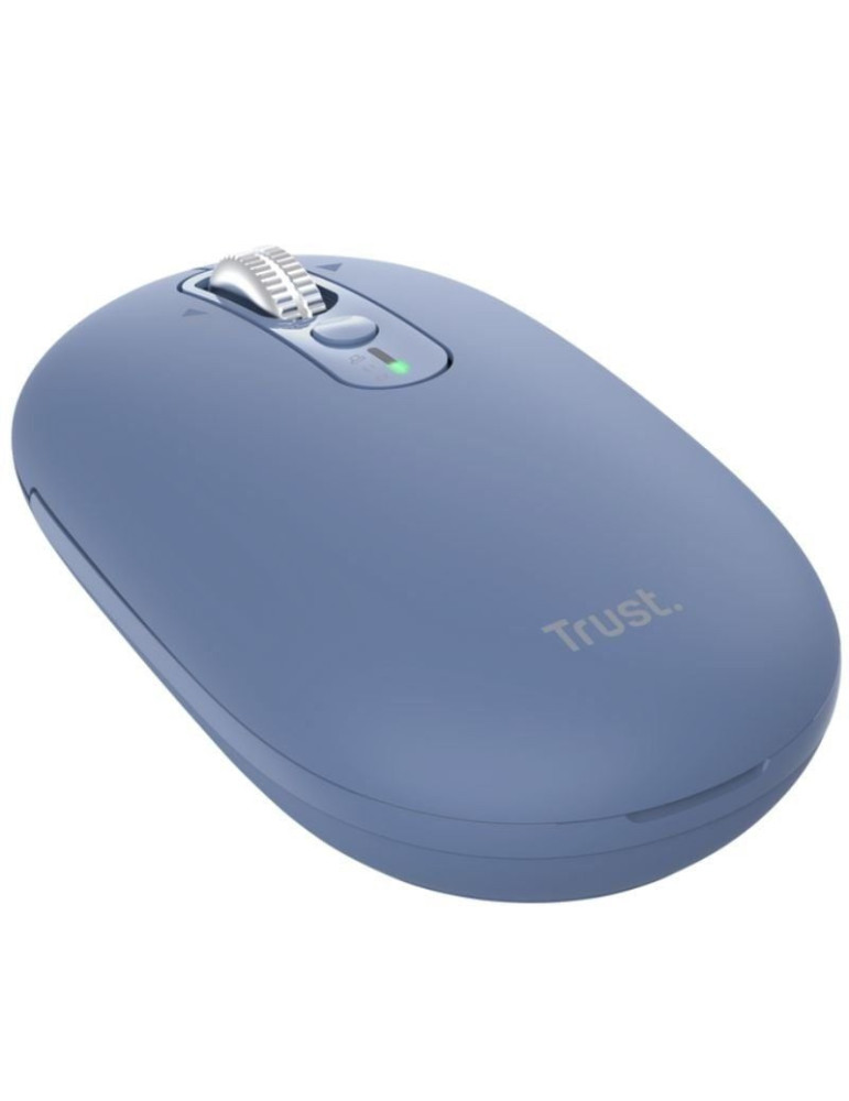 Ratón Inalámbrico Trust Seron 26020/ Batería recargable/ Hasta 3200 DPI/ Azul