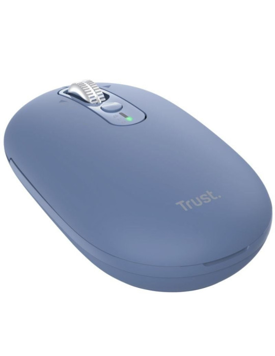 Ratón Inalámbrico Trust Seron 26020/ Batería recargable/ Hasta 3200 DPI/ Azul