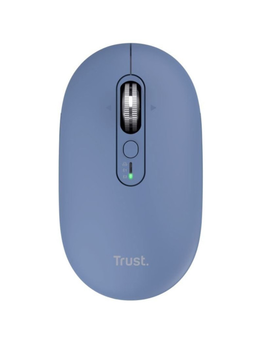 Ratón Inalámbrico Trust Seron 26020/ Batería recargable/ Hasta 3200 DPI/ Azul