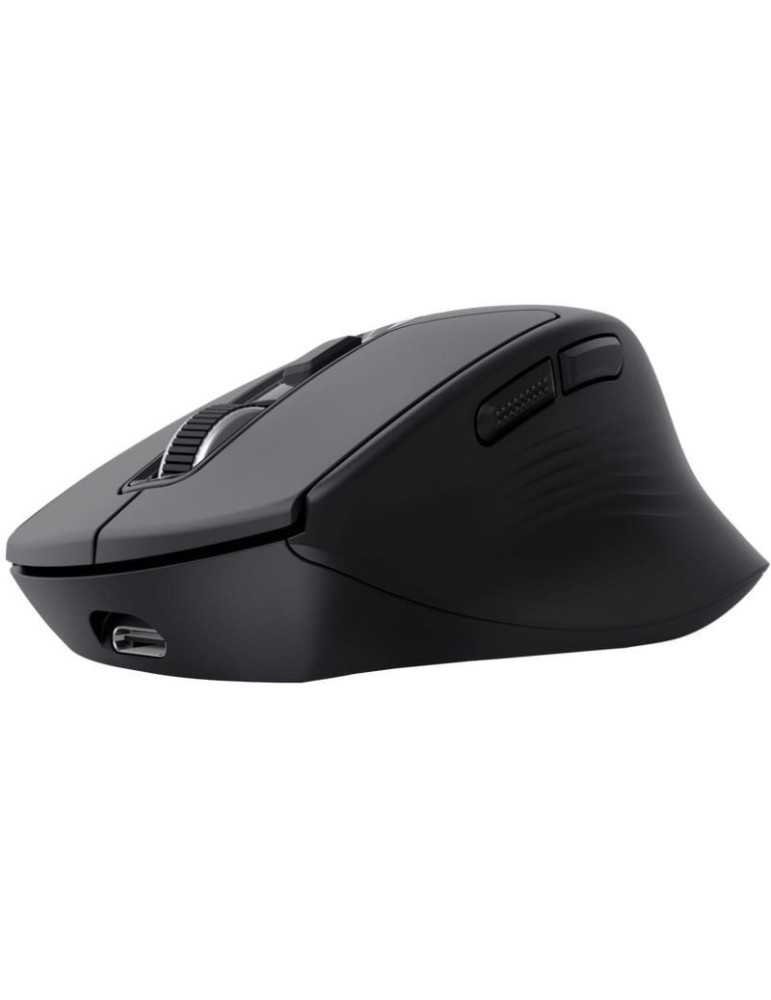 Ratón Inalámbrico Trust Niven Confort 26021/ Batería  recargable/ Hasta 3200 DPI/ Negro