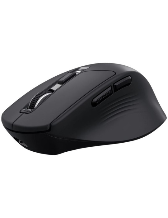 Ratón Inalámbrico Trust Niven Confort 26021/ Batería  recargable/ Hasta 3200 DPI/ Negro