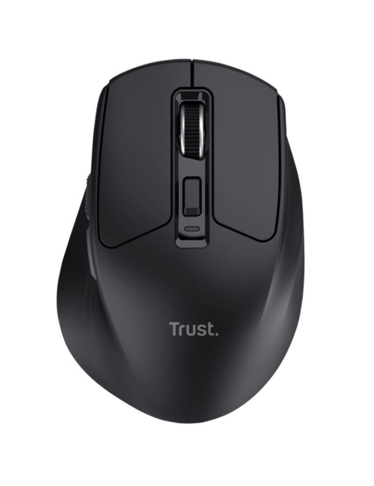 Ratón Inalámbrico Trust Niven Confort 26021/ Batería  recargable/ Hasta 3200 DPI/ Negro