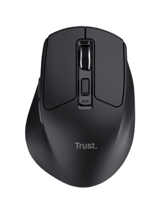 Ratón Inalámbrico Trust Niven Confort 26021/ Batería  recargable/ Hasta 3200 DPI/ Negro