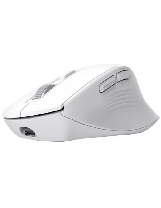 Ratón Inalámbrico Trust Niven Confort 26022/ Batería recargable/ Hasta 3200 DPI/ Blanco