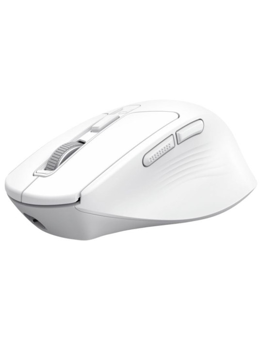 Ratón Inalámbrico Trust Niven Confort 26022/ Batería recargable/ Hasta 3200 DPI/ Blanco