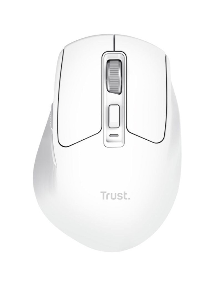 Ratón Inalámbrico Trust Niven Confort 26022/ Batería recargable/ Hasta 3200 DPI/ Blanco