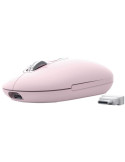 Ratón Inalámbrico Trust Seron 26206/ Batería recargable/ Hasta 3200 DPI/ Rosa