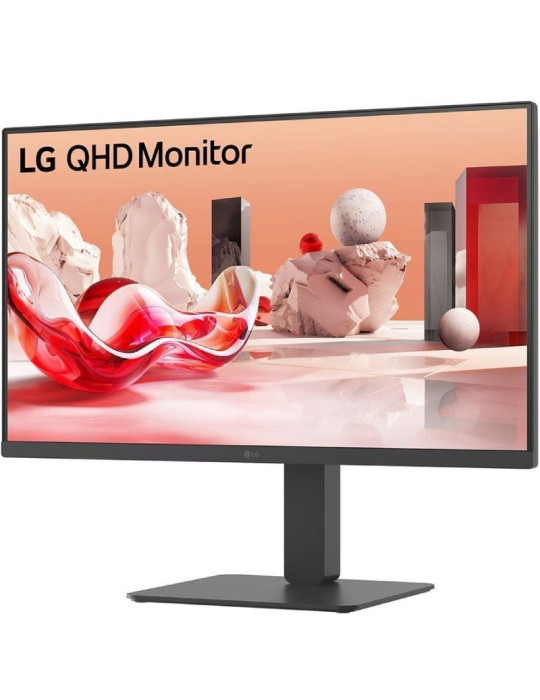 Monitor Profesional LG 27BA45QB-B 27"/ QHD/ Multimedia/ Regulable en altura/ Negro