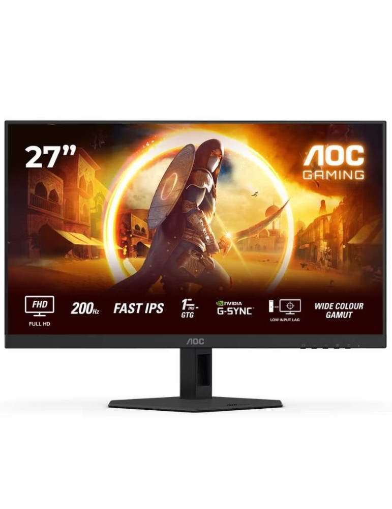 Monitor Gaming AOC 27G4HRE 27"/ Full HD/ 1ms/ 200Hz/ IPS/ Multimedia/ Negro