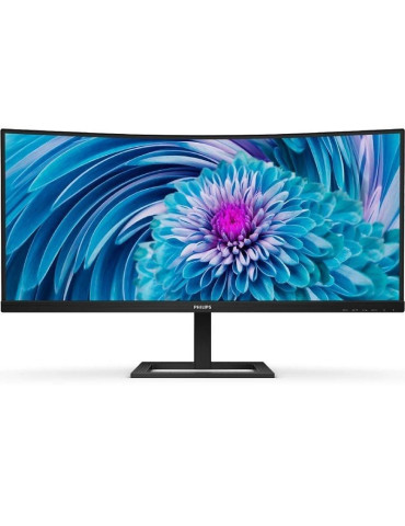 Monitor Profesional Ultrapanorámico Curvo Philips 346E2CUAE 34"/ UWQHD/ Multimedia/ Regulable en altura/ Negro