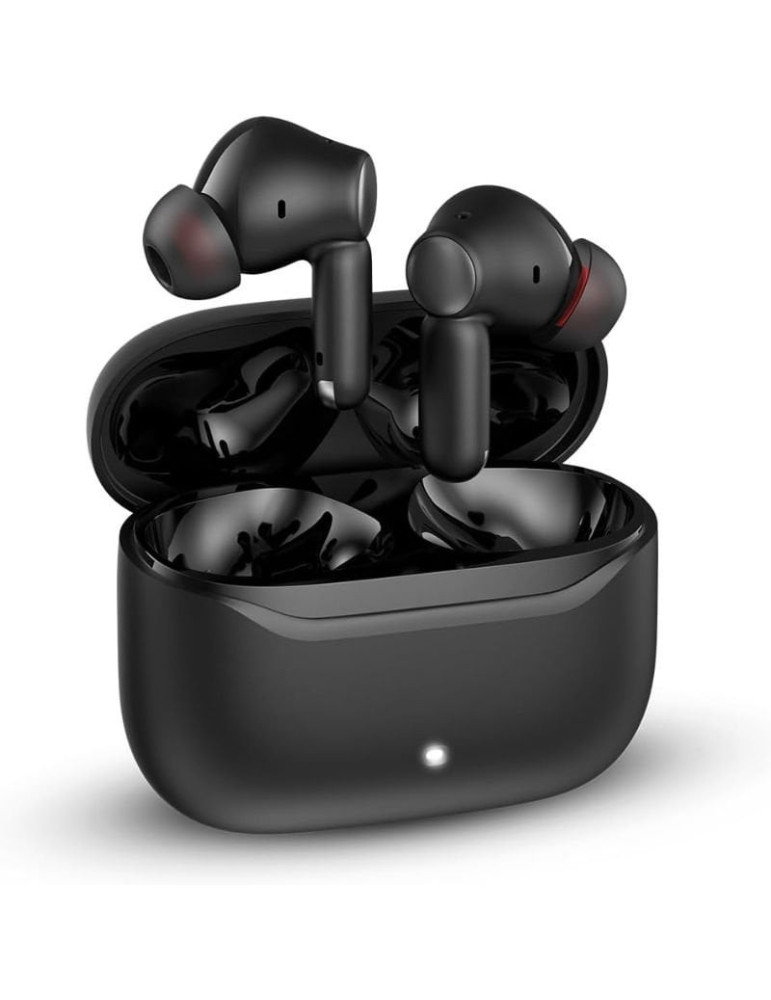 Auriculares Bluetooth SPC Ether 3 Pro con estuche de carga/ Autonomía 8h/ Negro