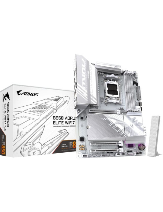 Placa Base Gigabyte B850 AORUS ELITE WIFI7 ICE Socket AM5/ DDR5/ PCIe 5.0