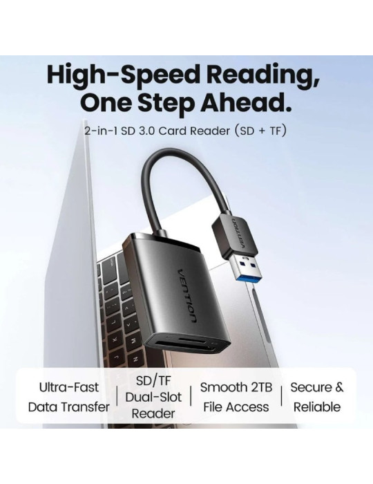 Lector de Tarjetas Externo Vention CLPBB/ USB 3.0