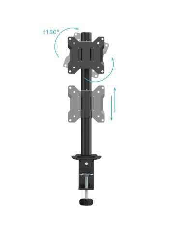 Soporte de Mesa para Monitor TooQ DB1130TN-B/ Giratorio/ Inclinable/ hasta 10kg 2