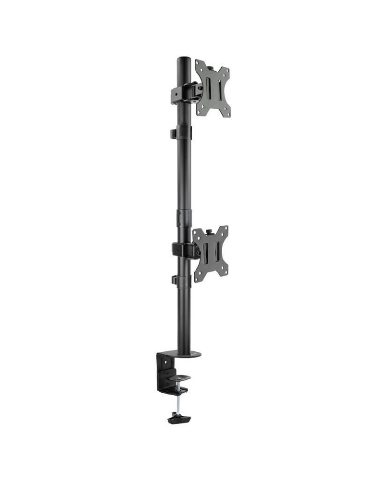 Soporte de Mesa para 2 Monitores TooQ DB1233TNV-B/ Giratorio/ Inclinable/ hasta 8kg