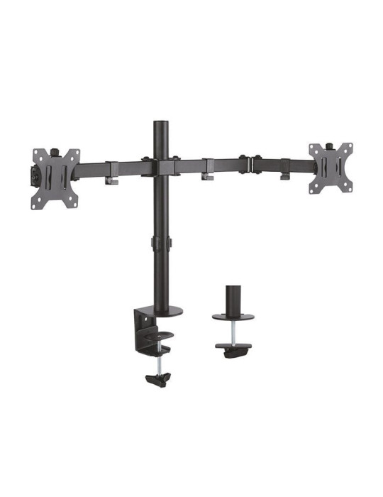 Soporte de Mesa para 2 Monitores Aisens DT32TSR-041/ Giratorio/ Inclinable/ hasta 8kg