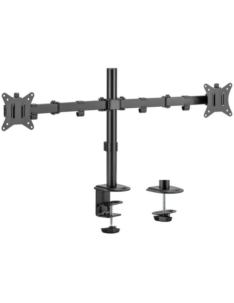 Soporte de Mesa para 2 Monitores o TV Aisens DT32TSR-149/ Giratorio/ Inclinable/ hasta 9kg