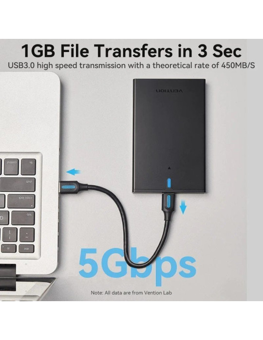 Caja Externa para Disco Duro de 2.5" Vention KPAB0/ USB 3.0 Micro USB/ Sin tornillos